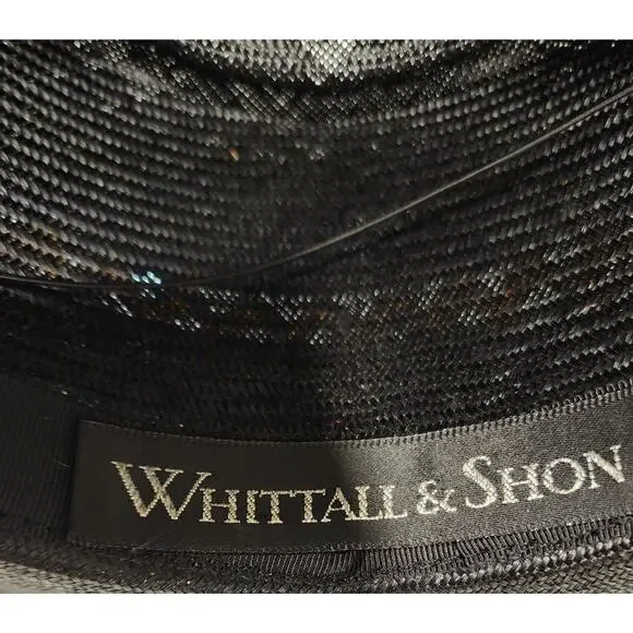 Vintage Southwest Statement Straw Hat Black Western Concho Festival Cowgirl Rare - Picture 12 of 13